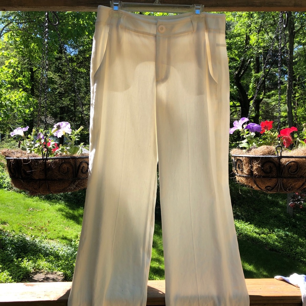 CAbi Everly Pant #813 White Dress Pants